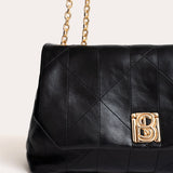 Quilted flap bag Séréniti - Black