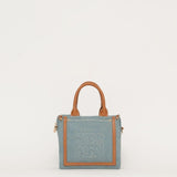 Mini cabas Harmini - Jean et Cognac