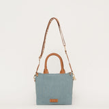Mini cabas Harmini - Jean et Cognac