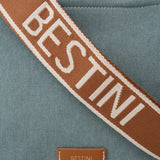 Harmini mini tote bag - Denim and Cognac