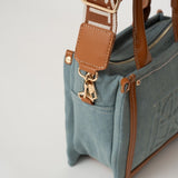 Mini cabas Harmini - Jean et Cognac