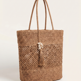 Panier coquillage - Camel