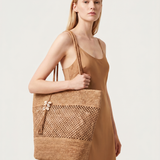 Panier coquillage - Camel