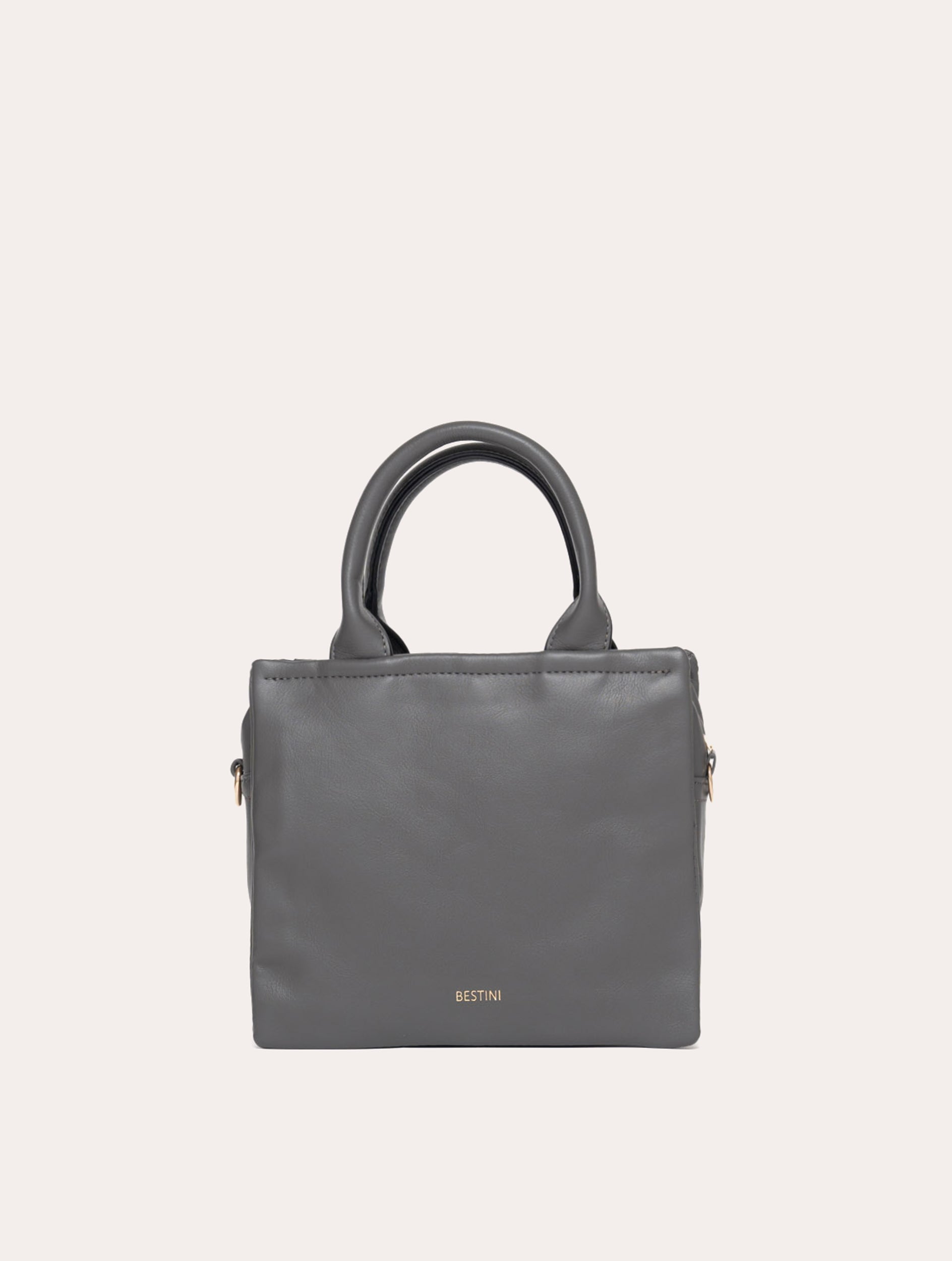 Bestini Mini cabas Harmini - Gris Cendre Bestini paris – BESTINI