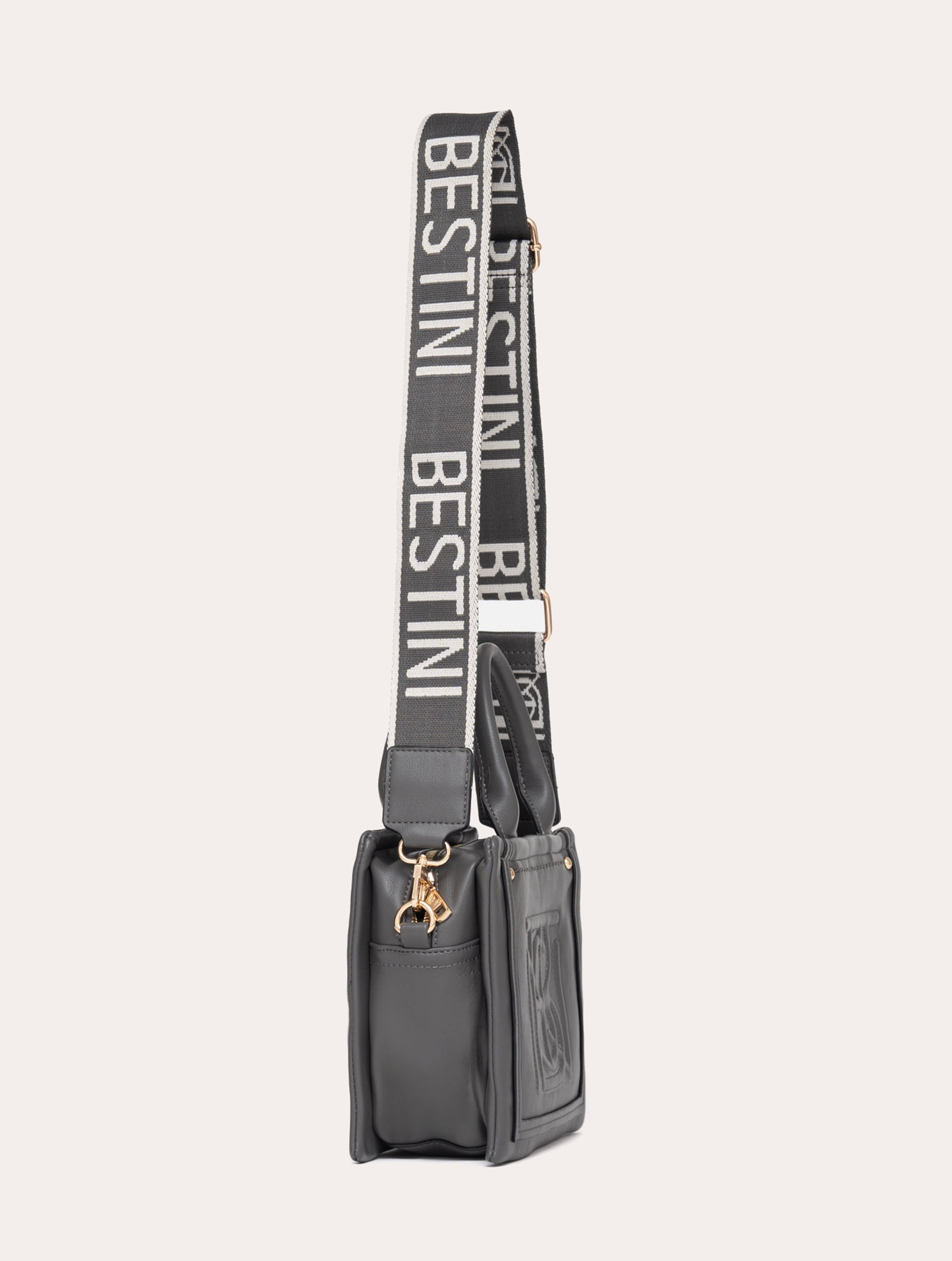 Bestini Mini cabas Harmini - Gris Cendre Bestini paris – BESTINI