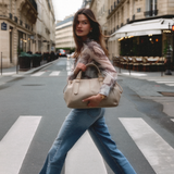 Sac bowling & lacet - Beige