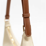 Berri Bag - Ecru and Tan Cotton