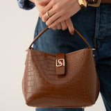 Mini sac seau Sigilli (SAN) - Marron